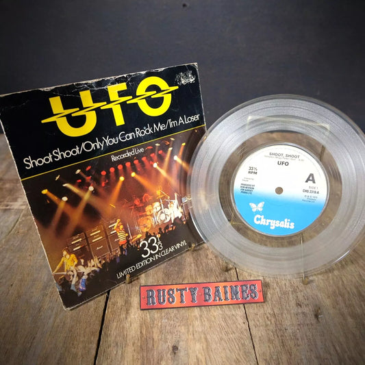 Record 7" Single, UFO Live, Shoot Shoot, Limited Edition Clear