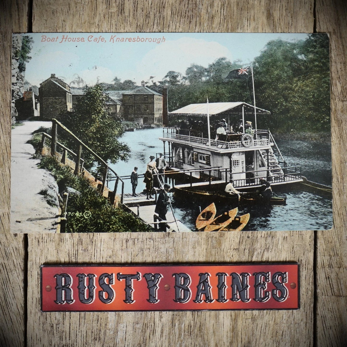 Postcard, Knaresborough Boat-House Cafe 1906, Printed