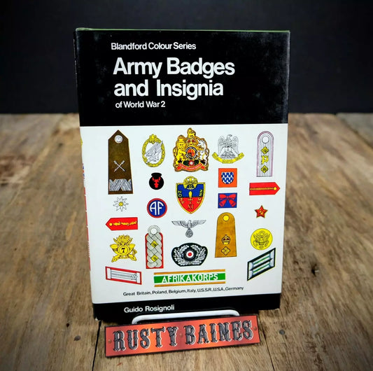 Army Badges and Insignia of World War 2, G. Rosignoli, Hardcover 1986