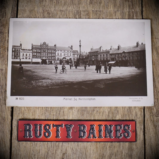 Postcard, Northampton Market Square, Real Photo