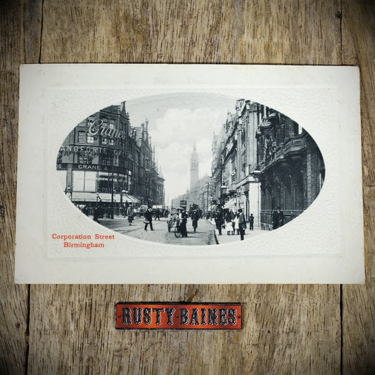 Postcard, Birmingham Corporation Street 1910, Original, Printed