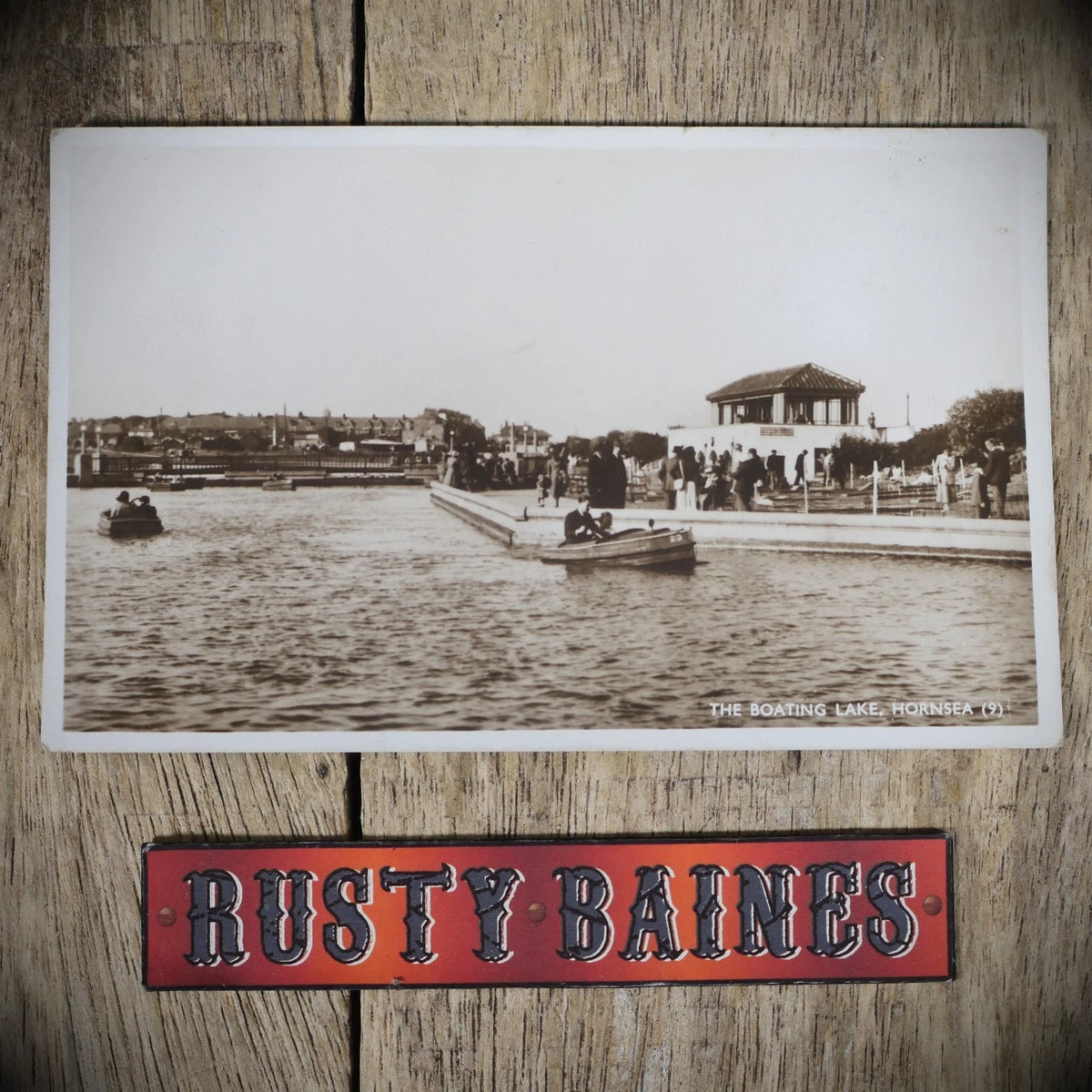 Postcard, Hornsea Boating Lake, Real Photo