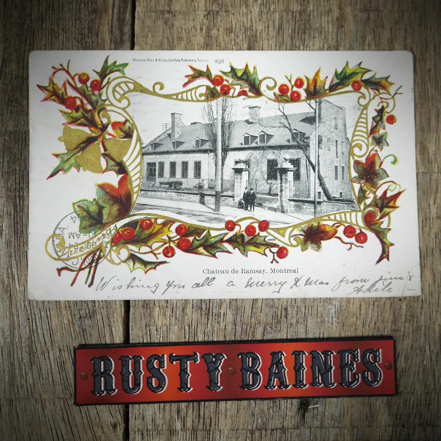 Postcard, Canada, Montreal, Chateau de Ramsey, Printed