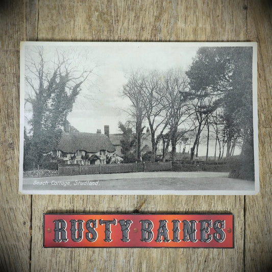 Postcard, Studland, Beach Thatched Cottage, Dorset, Printed