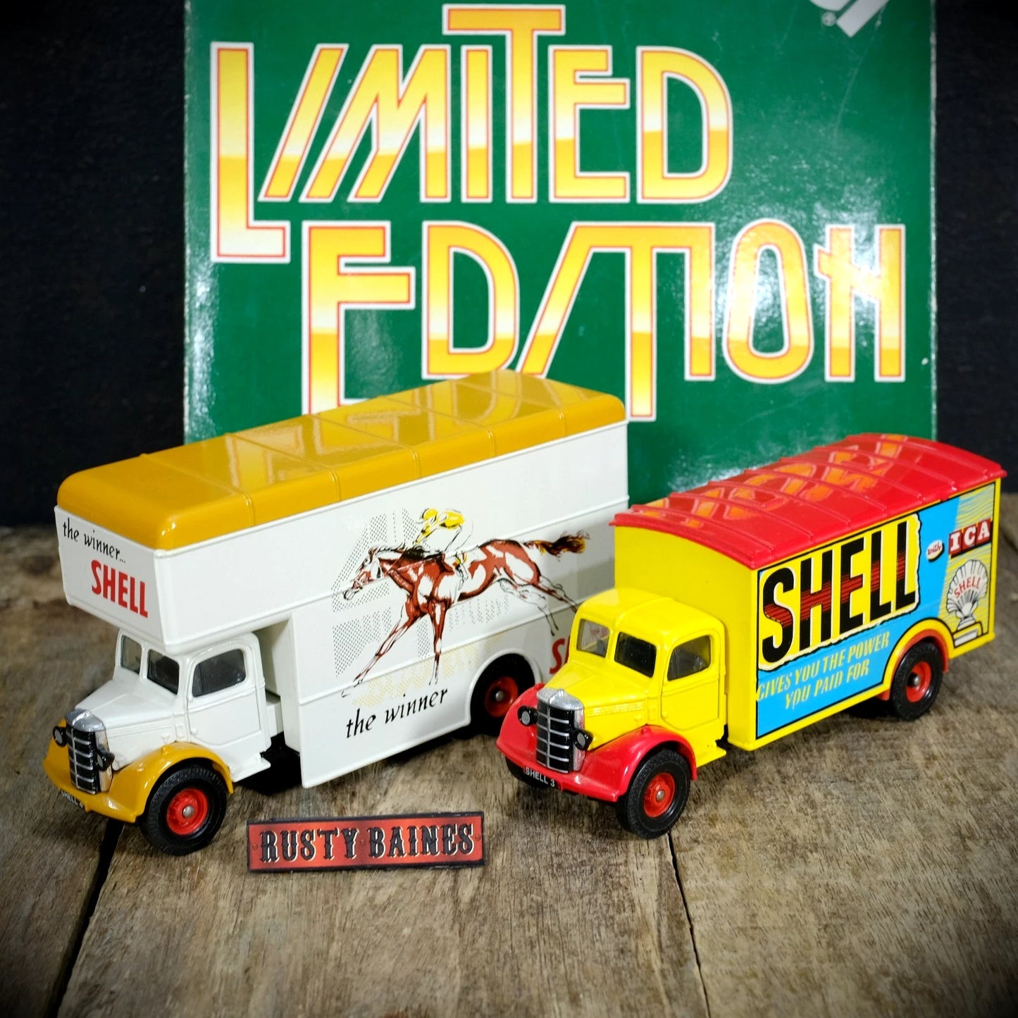 Corgi Limited Edition Set, Bedford O Series, Shell Petrol Advertising