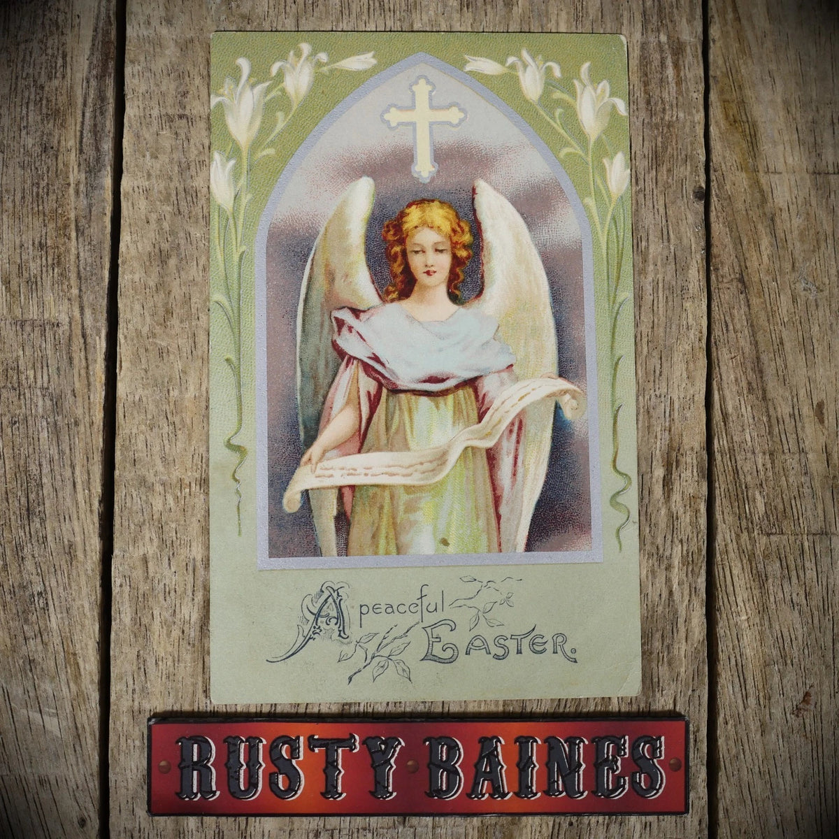 Postcard, Easter Angel, Better Quality Misch Angels of Light, Printed