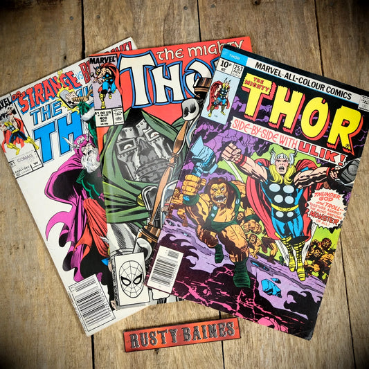 Comic Bundle, Marvel, The Mighty Thor 253-409-455