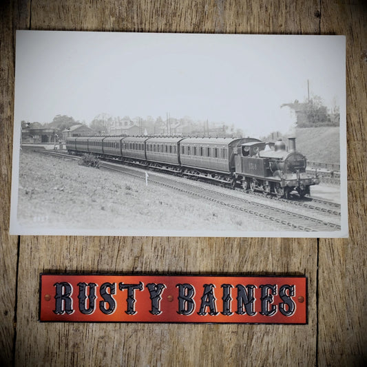 Postcard, F Moore, Railway Real Photo, Engine 1318, Elstree?