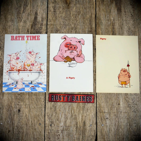 Postcard, Athena Art, Pig Comic, Silvey-Jex Etc, Continental size.