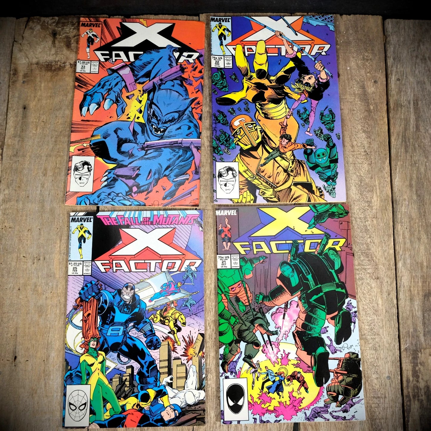 Comic Bundle, Marvel, X Factor #21-22-25-33