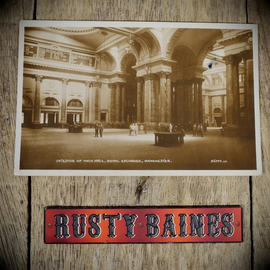 Postcard, Royal Exchange Hall, Interior, Real Photo