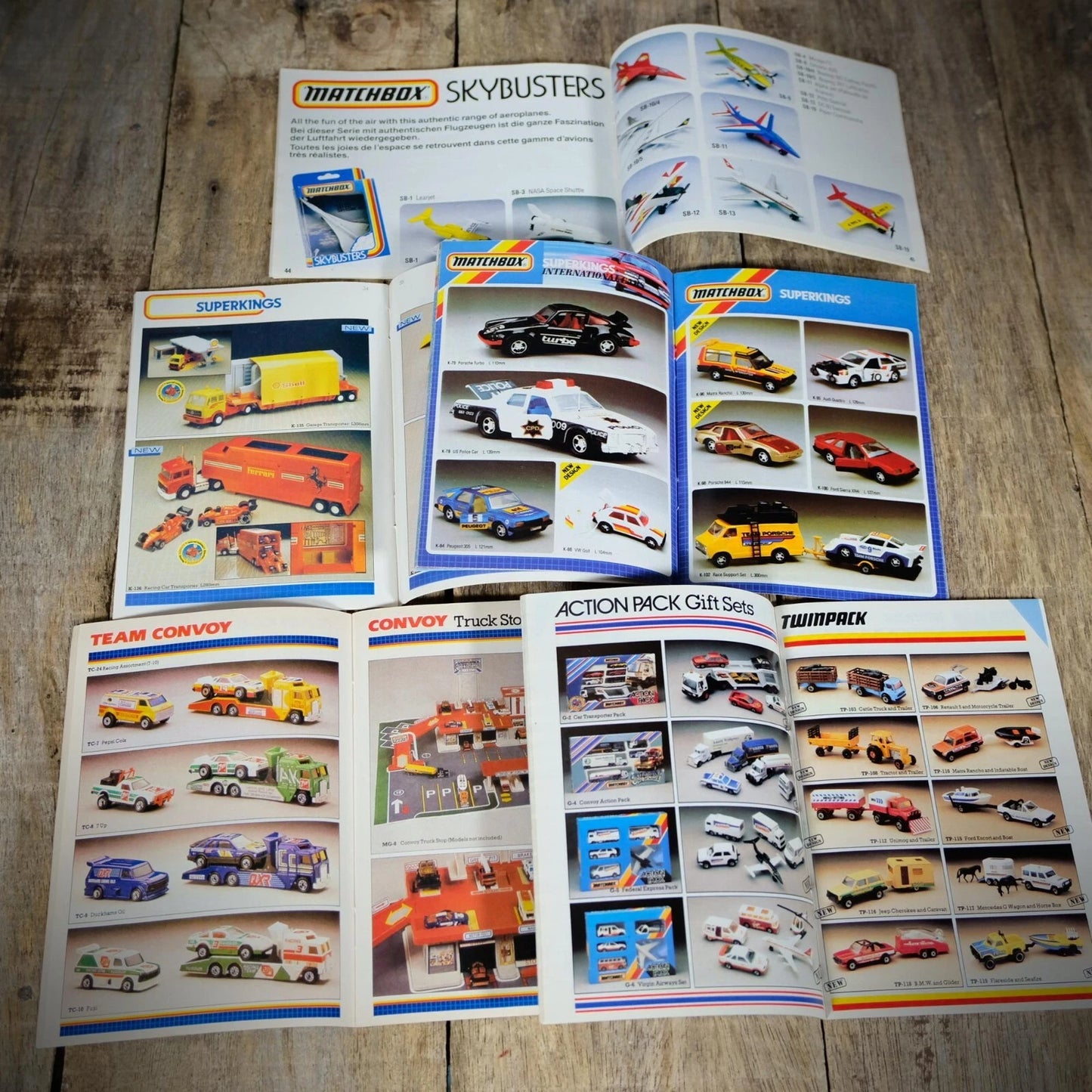Vintage Sales/Product Brochure Catalogue Bundle Matchbox Diecast Cars Trucks