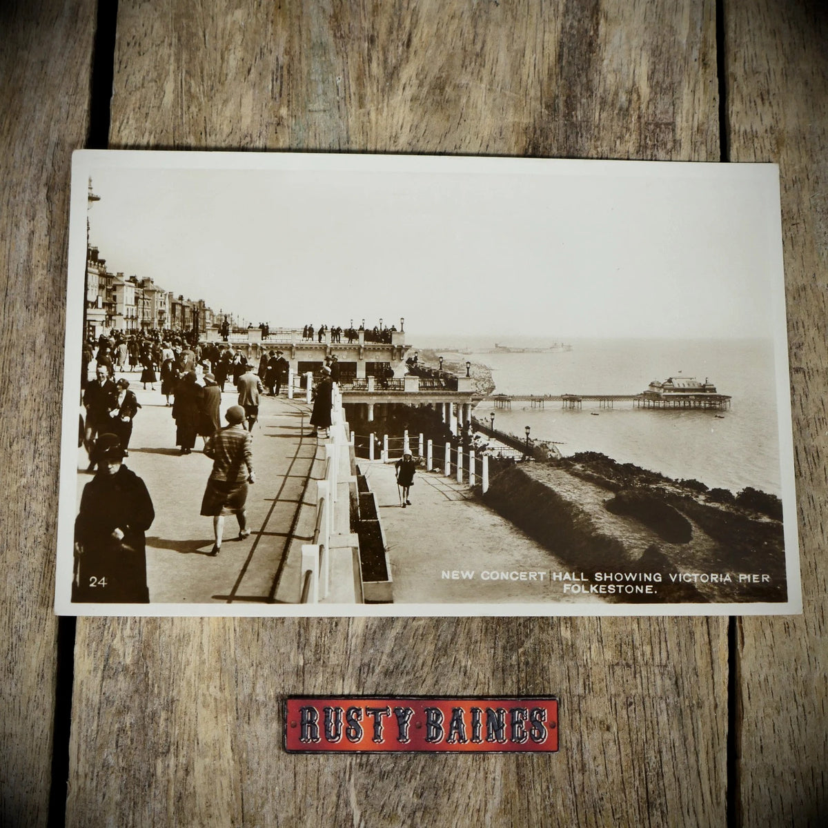 Postcard, Folkestone New Concert Hall 1928? Real Photo