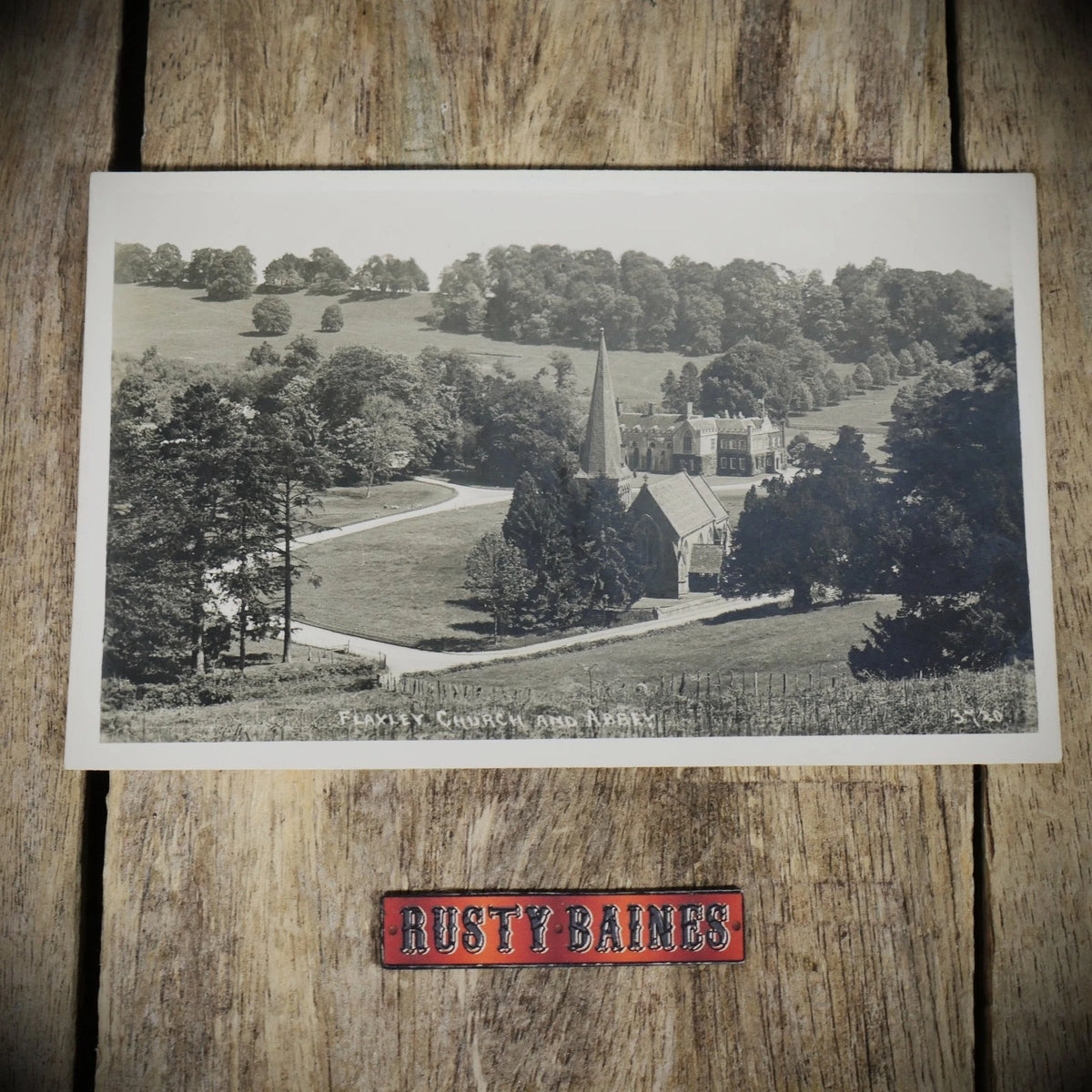 Postcard, Flaxley Church and Abbey, Real Photo