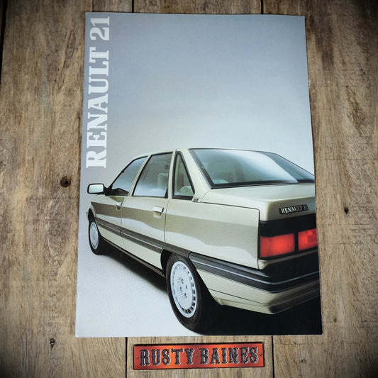 Sales Brochure, Renault 21, 1986 UK