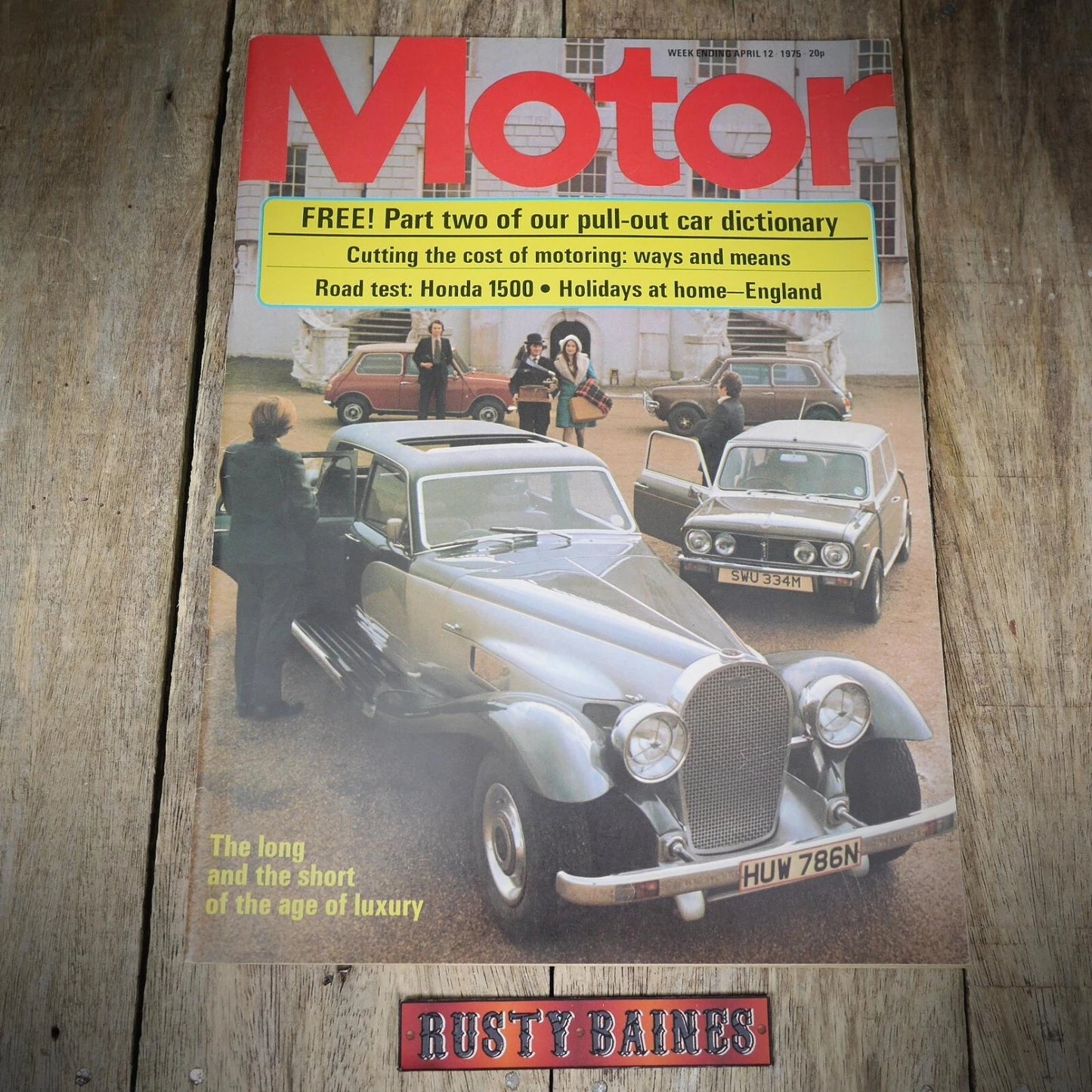 Back Issue Magazine Motor April 12 1975 Honda Civic 1500, Engine Tuning