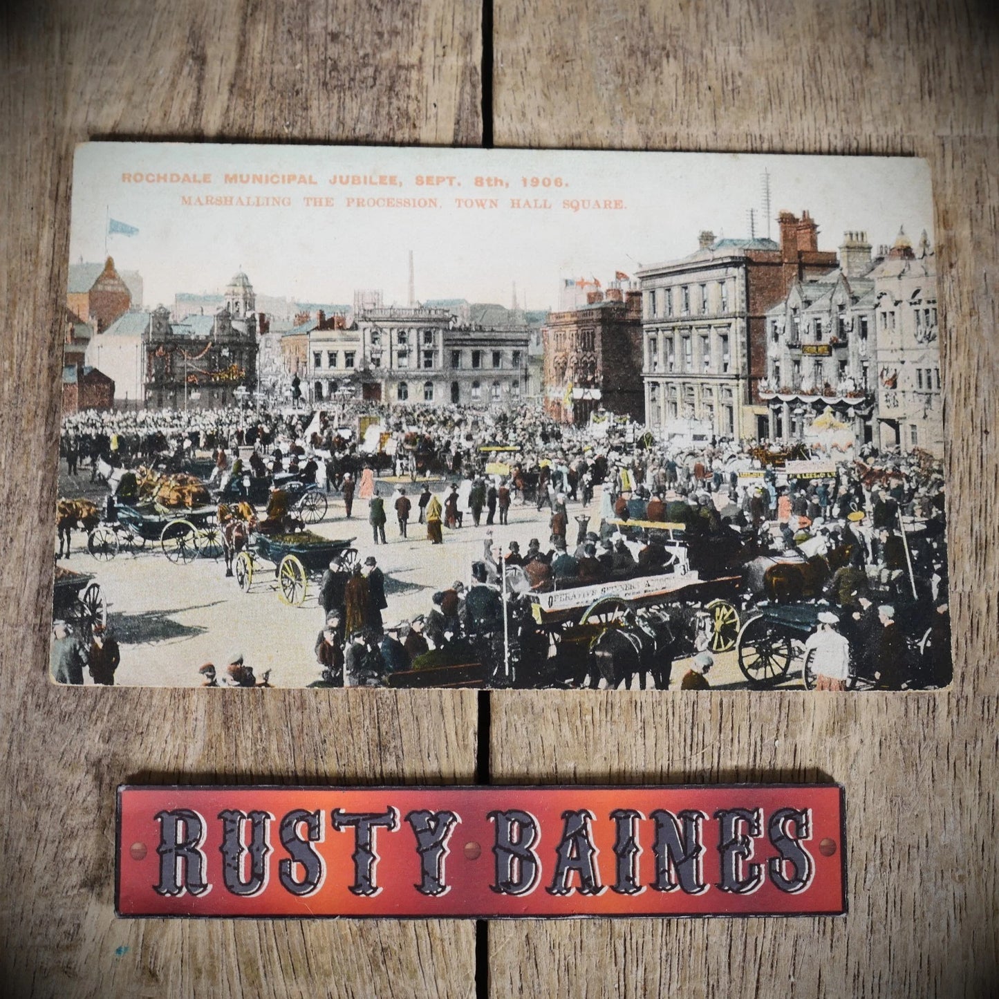 Postcard, Rochdale 1906 Procession, Municipal Jubilee, Printed