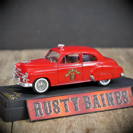 Solido Chevy Chevrolet Pompier Fire Department Car 1950's, Cased