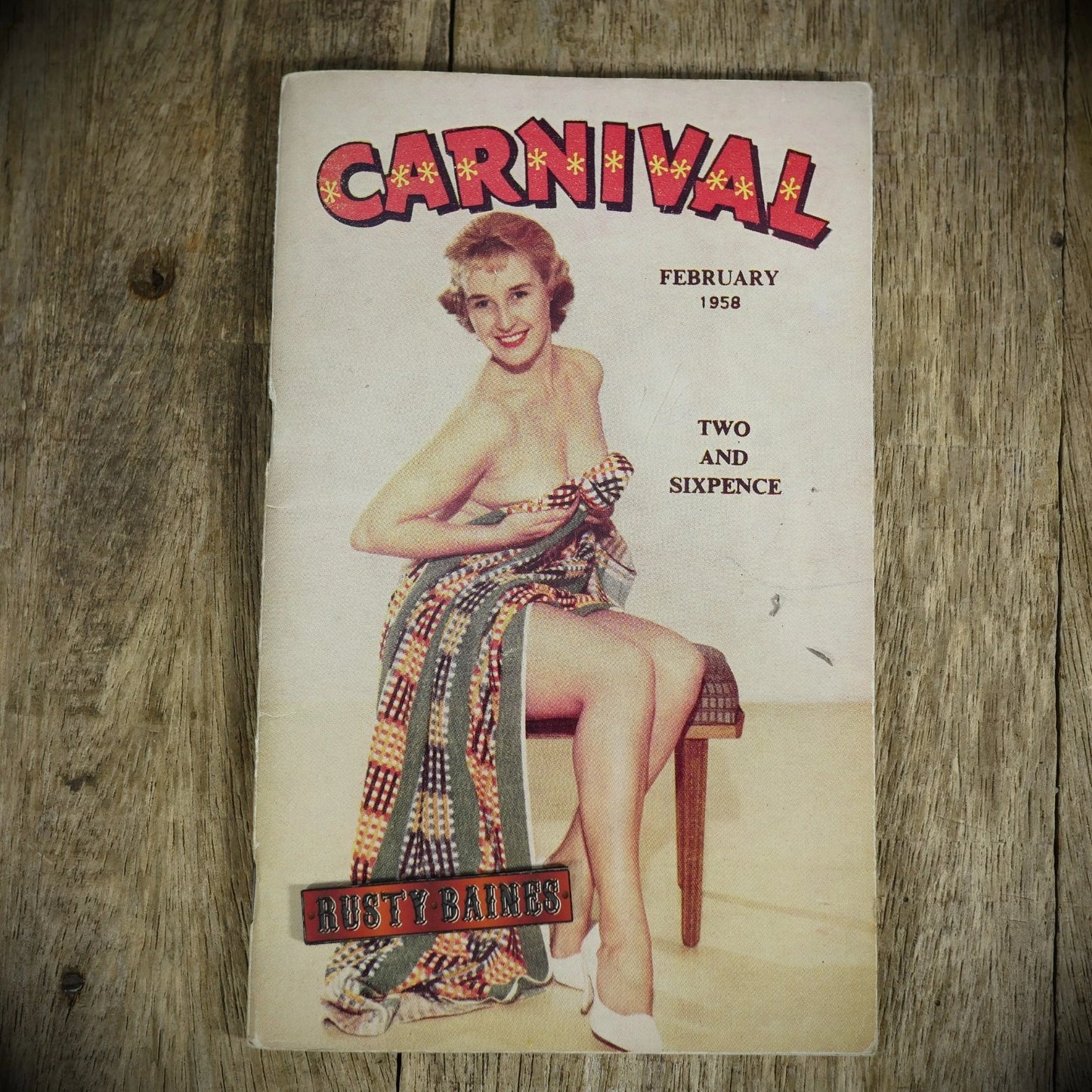Carnival February 1958 Pocket Pin-Up Glamour Photography Magazine, Stockings