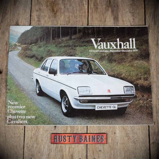 Car Brochure, Vauxhall Range 1979, Royale, Chevette, Carlton, Cavalier