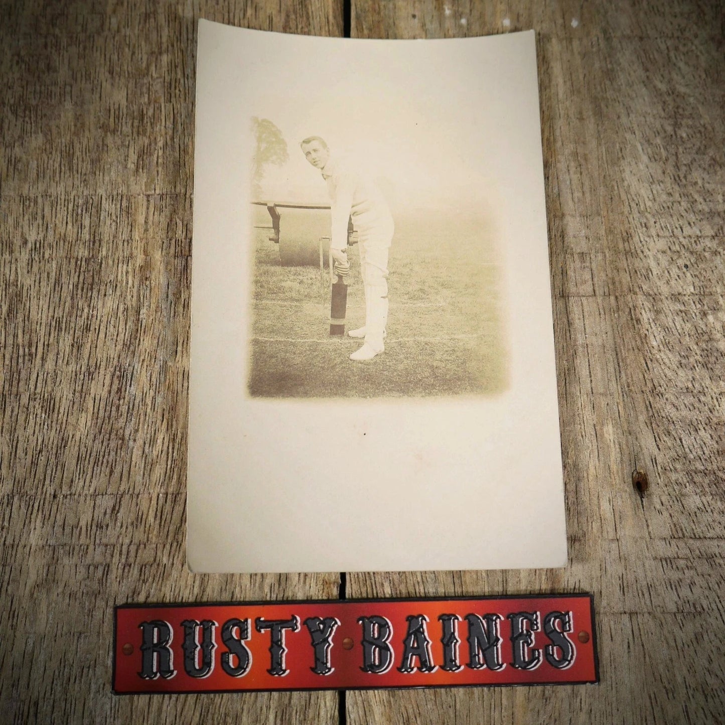 Postcard, Cricket Interest, Unidentified Amateur Player, Real Photo