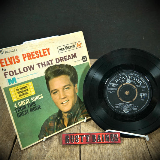 Record 7" Mono EP: Elvis Presley, Follow That Dream, RCA RCX-211