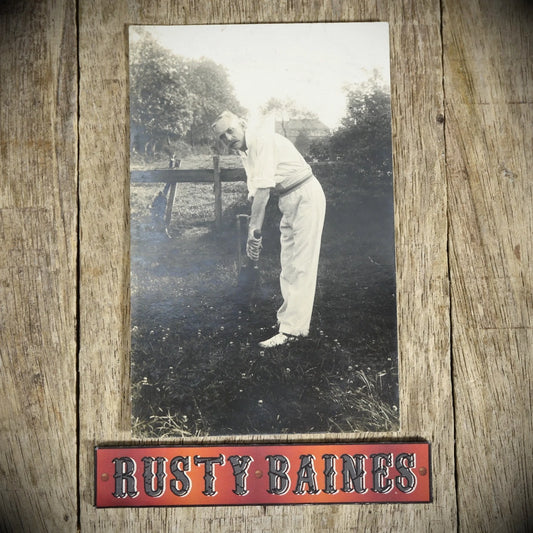 Postcard, Portrait of Unidentified Man, Amateur Cricket, Real Photo