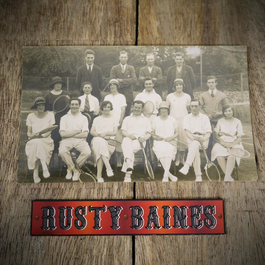 Postcard, Tennis Interest, Felixstowe Team? 1920's Era, Real Photo