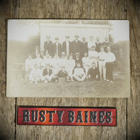 Postcard, Portrait of Unidentified Cricket Team, Bristol? Real Photo