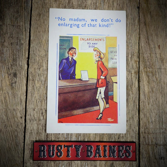 Postcard, Comic Innuendo Camera Photographic Shop, Stockings Girls
