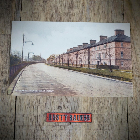 Postcard, Liverpool, West Derby, Muirhead Avenue, Printed