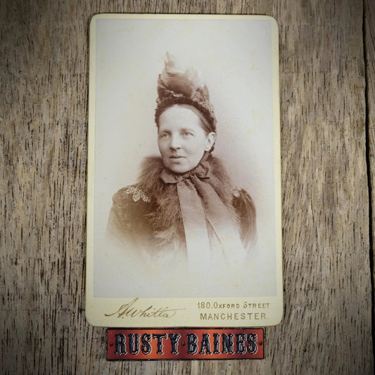 Carte de Visite (CDV) Portrait of Victorian Portrait of Victorian Lady, Fashion, Whitla, Manchester