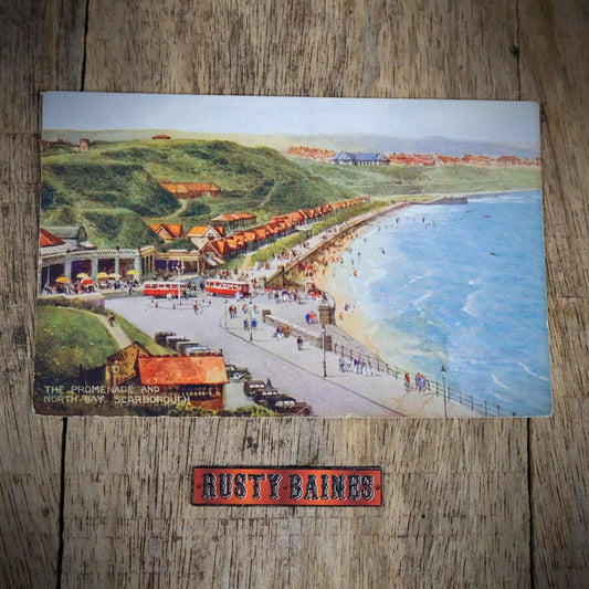 Postcard, Scarborough North Bay Promenade, Valentine Art, Printed