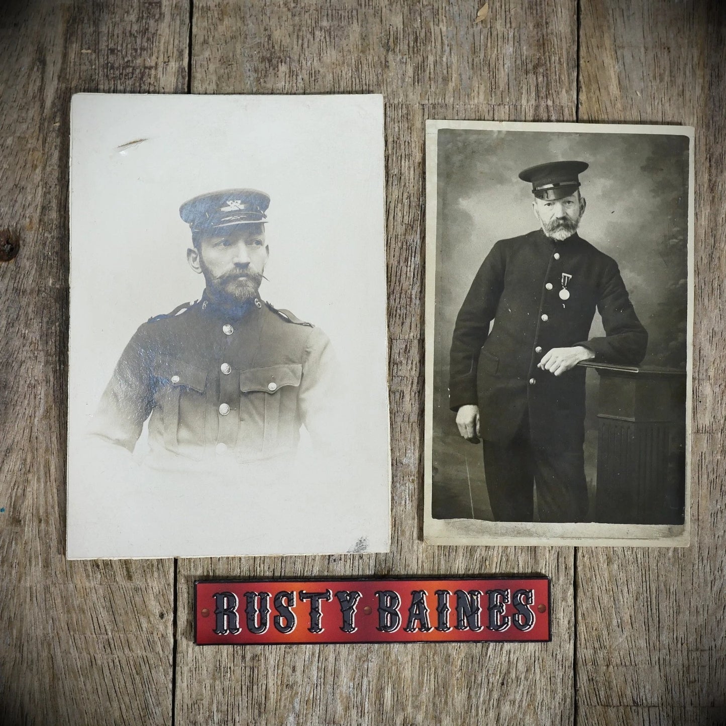 Postcard & Real Photo of Sheffield Fireman, Marshall Family?