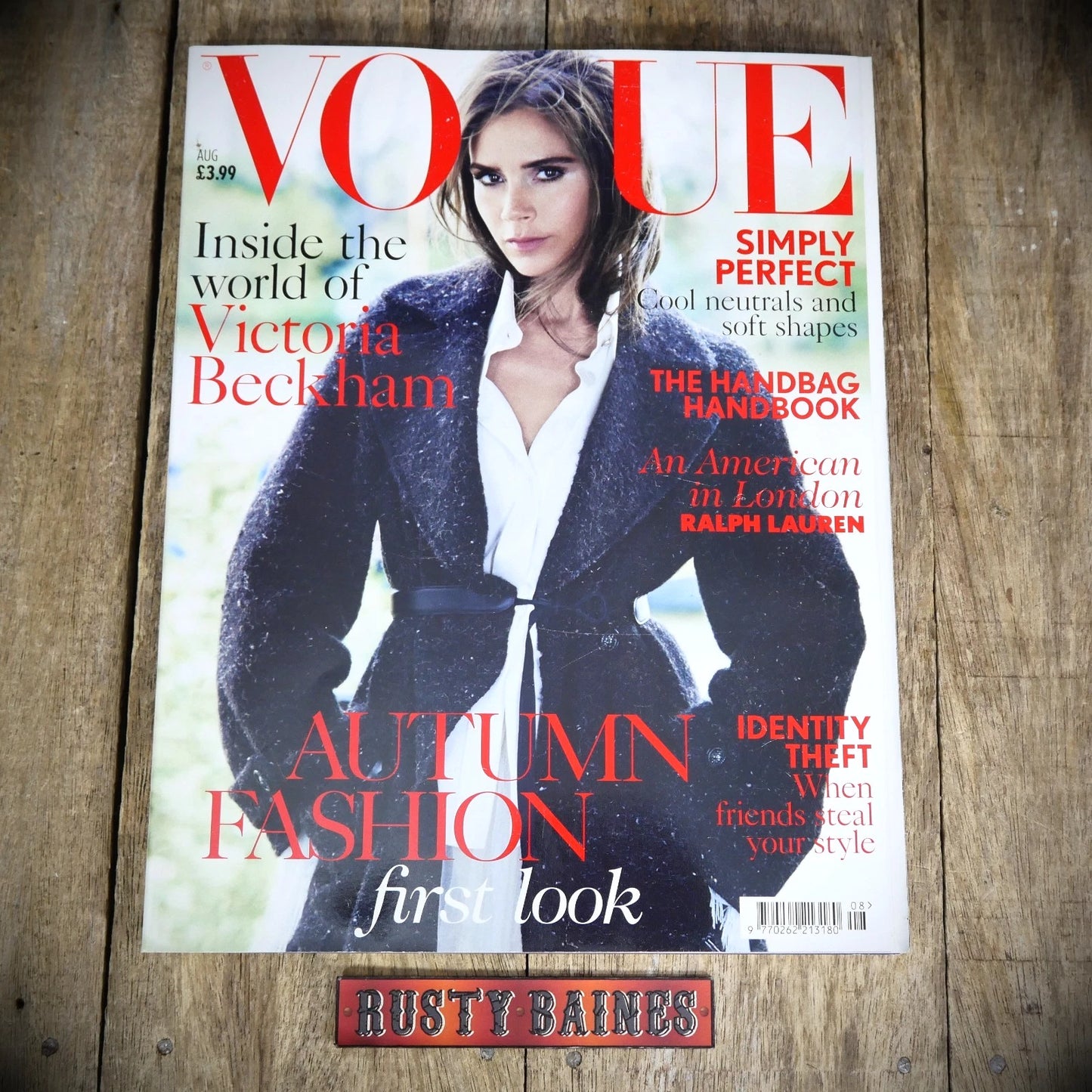Vogue Magazine August 2014, Victoria Beckham, Ralph Lauren