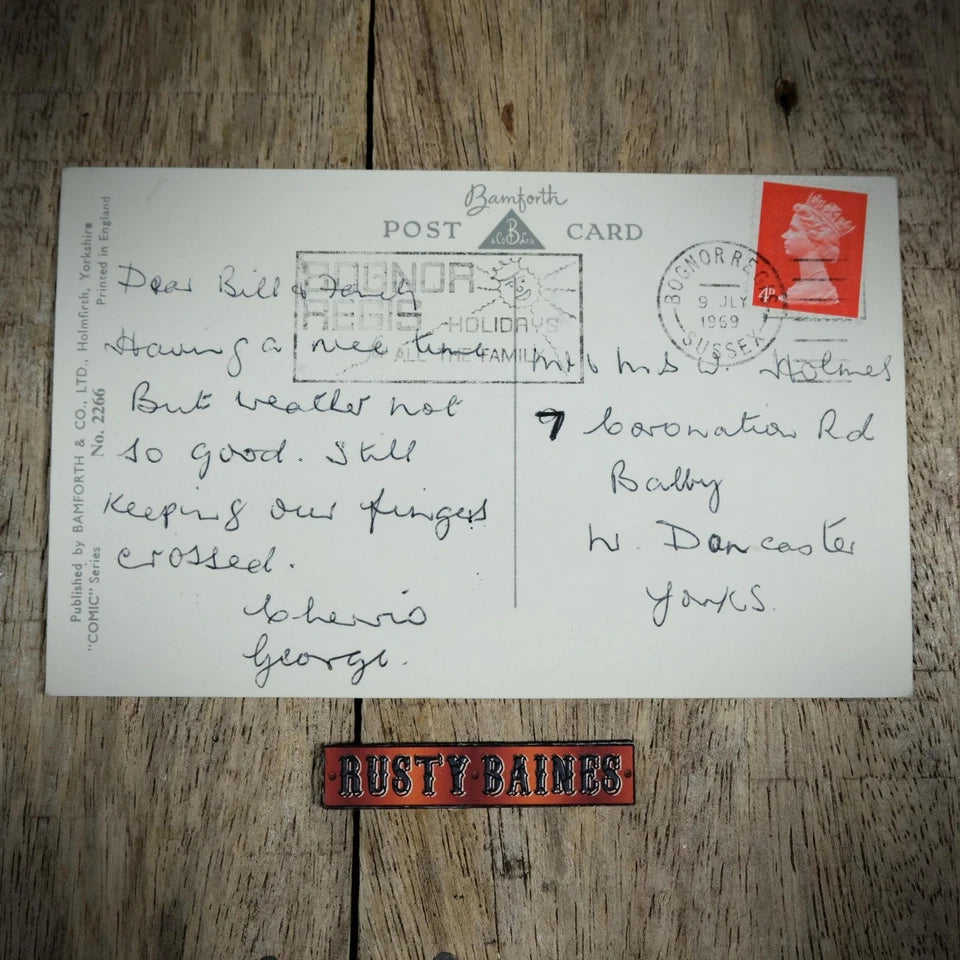 Postcard, Bamforth Comic, New Poultry Farmer, Hens & Cockerel