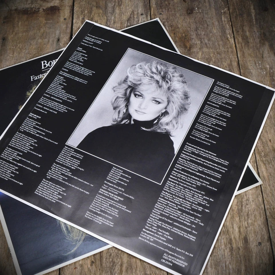 Record LP, Bonnie Tyler, Faster Than the Speed of Night