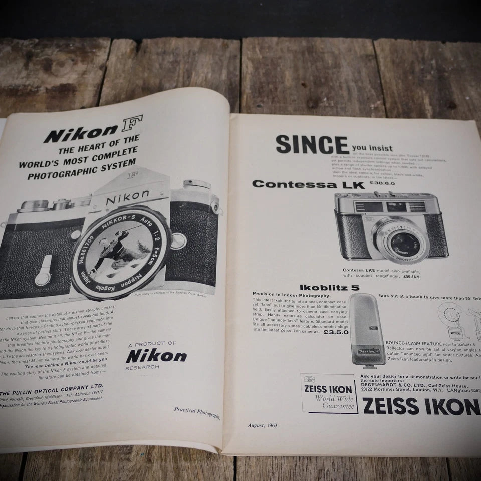 Vintage Practical Photography Magazine August 1963