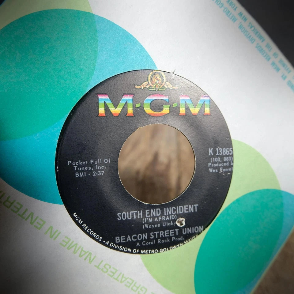 Record 7" Single, Beacon Street Union, South End Incident/Speed Kills