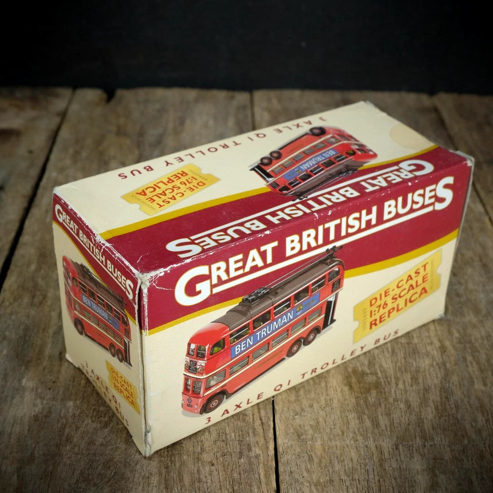 Atlas Great British Buses 3 Axle QI Trolley Bus, Boxed