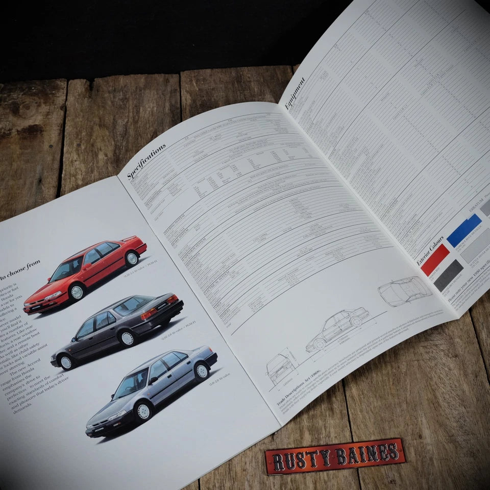 Car Brochure, Honda Accord, 1989