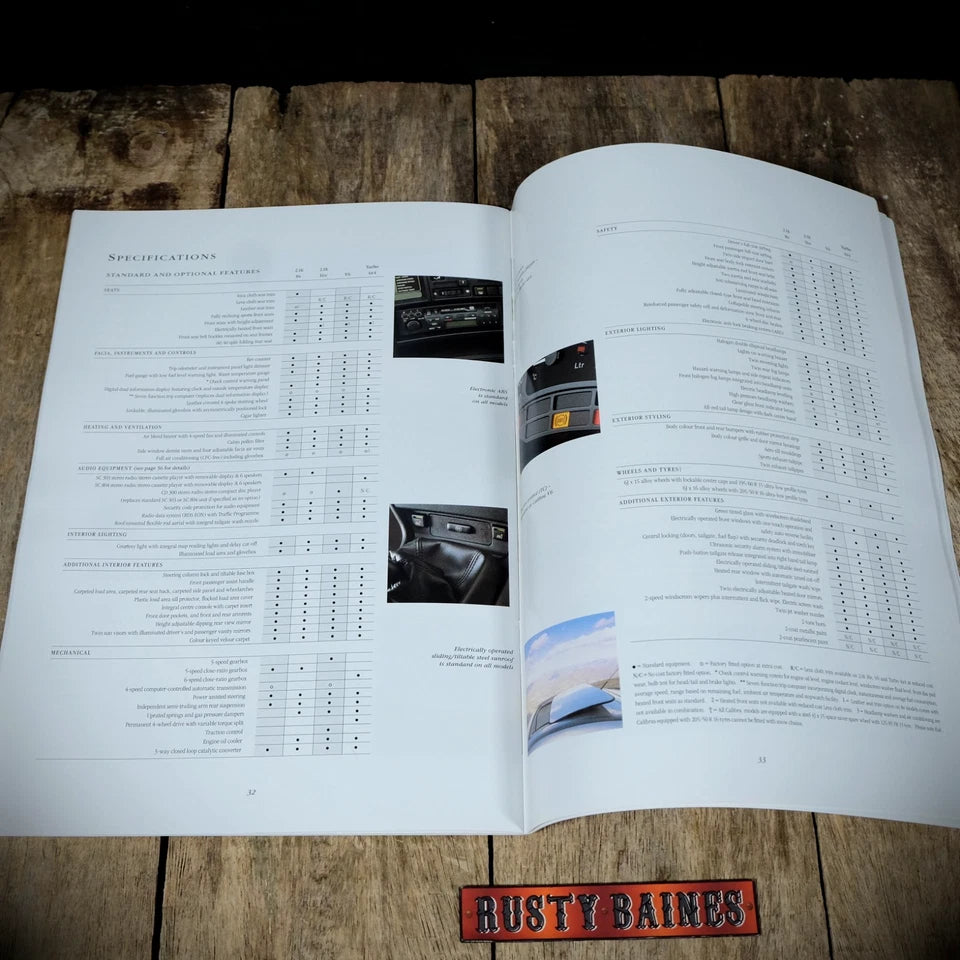Sales Brochure, Vauxhall Calibra, 1994 UK