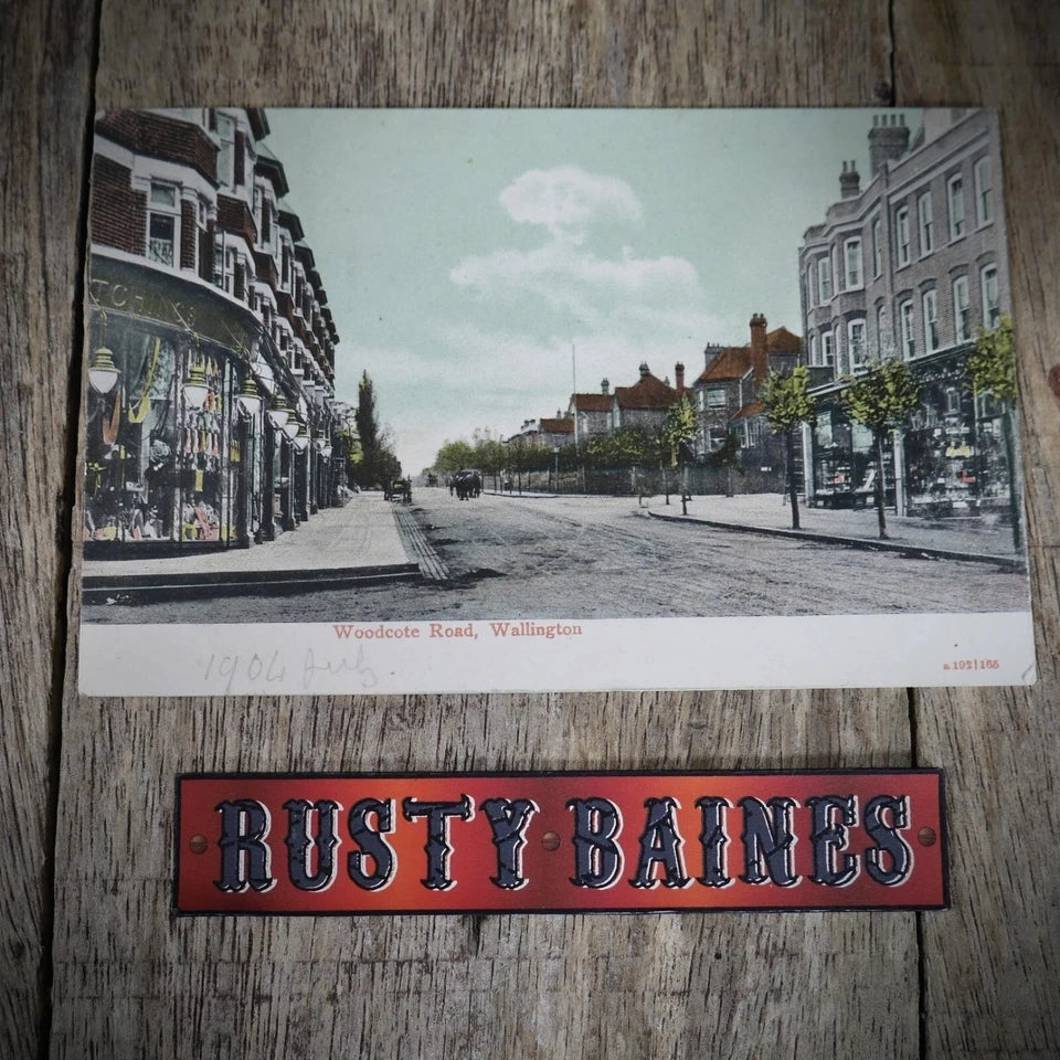 Postcard, Wallington, Woodcote Road, 1904, Printed