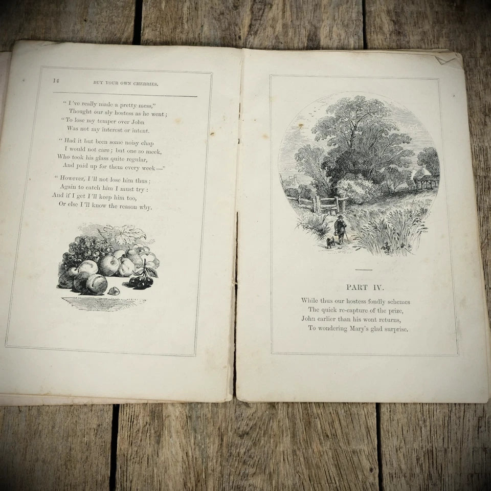Buy Your Own Cherries in Rhyme, Victorian Poetry, J W Kirton
