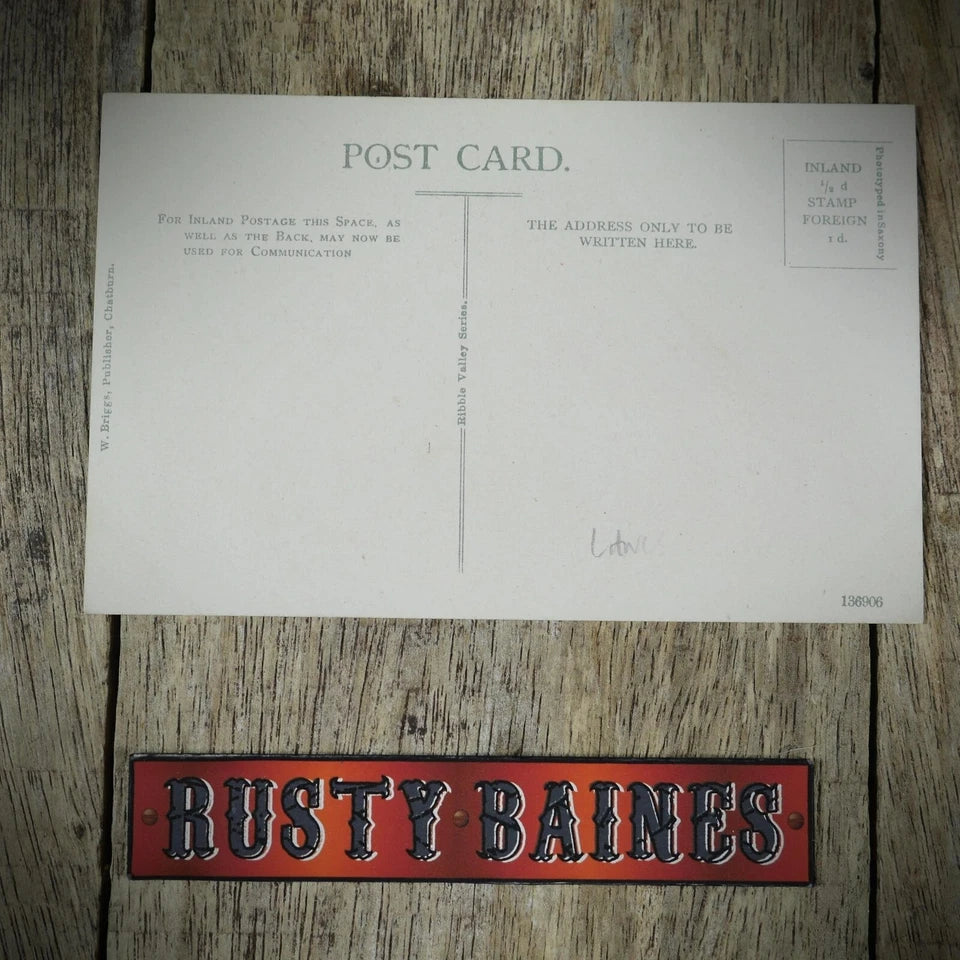 Postcard, Worston, Postman, Printed