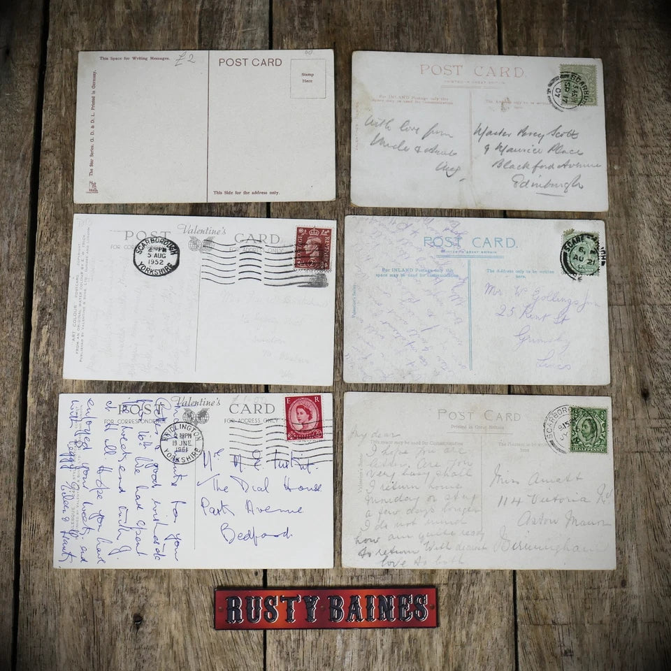 Scarborough Postcards, Collection of x6, Lighthouse/Harbour,