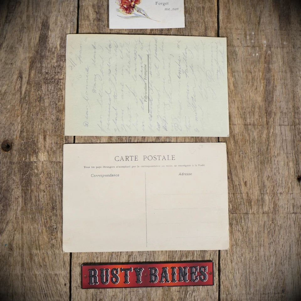 Postcard Bundle, WW1 Embroidered Silk, Patriotic Allied Flags/Bird