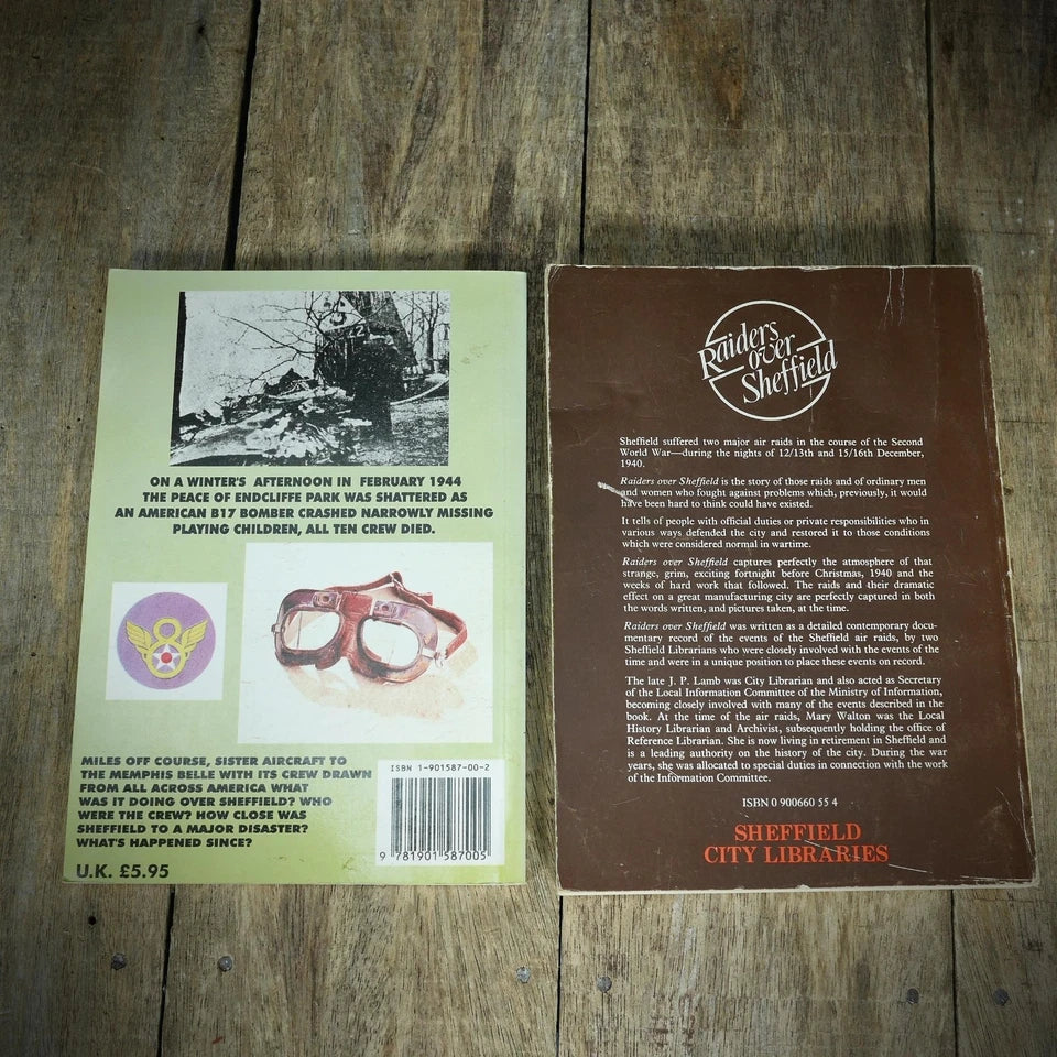Raiders Over Sheffield & Mi Amigo, WW2 Interest Local History Books