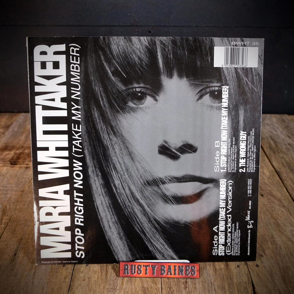 Record 12" Single, Maria Whittaker Stop Right Now