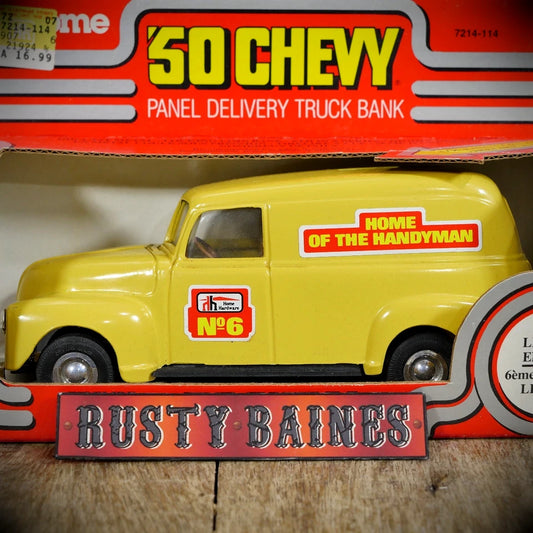 Unusual Chevy, ERTL 1950 Chevy Panel Van Truck Money Box, Ertl/DIY Handyman